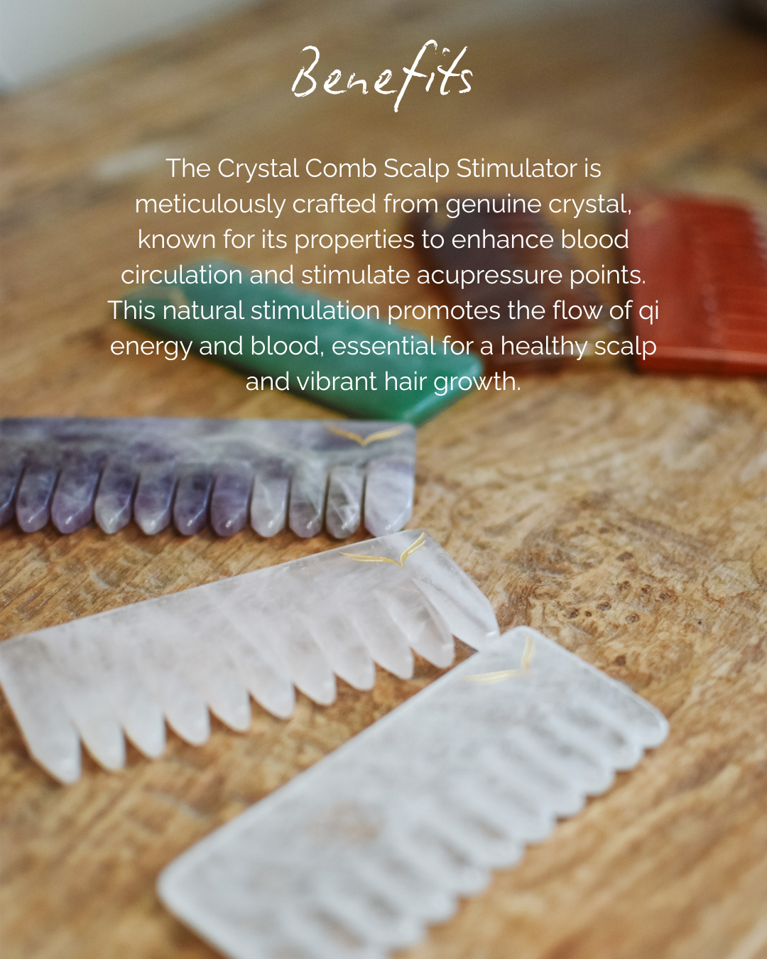 Sacred Seven Crystal Comb Set
