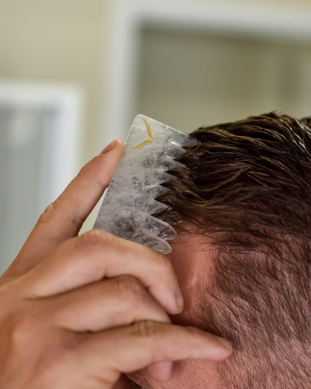 Clear Quartz Crystal Comb