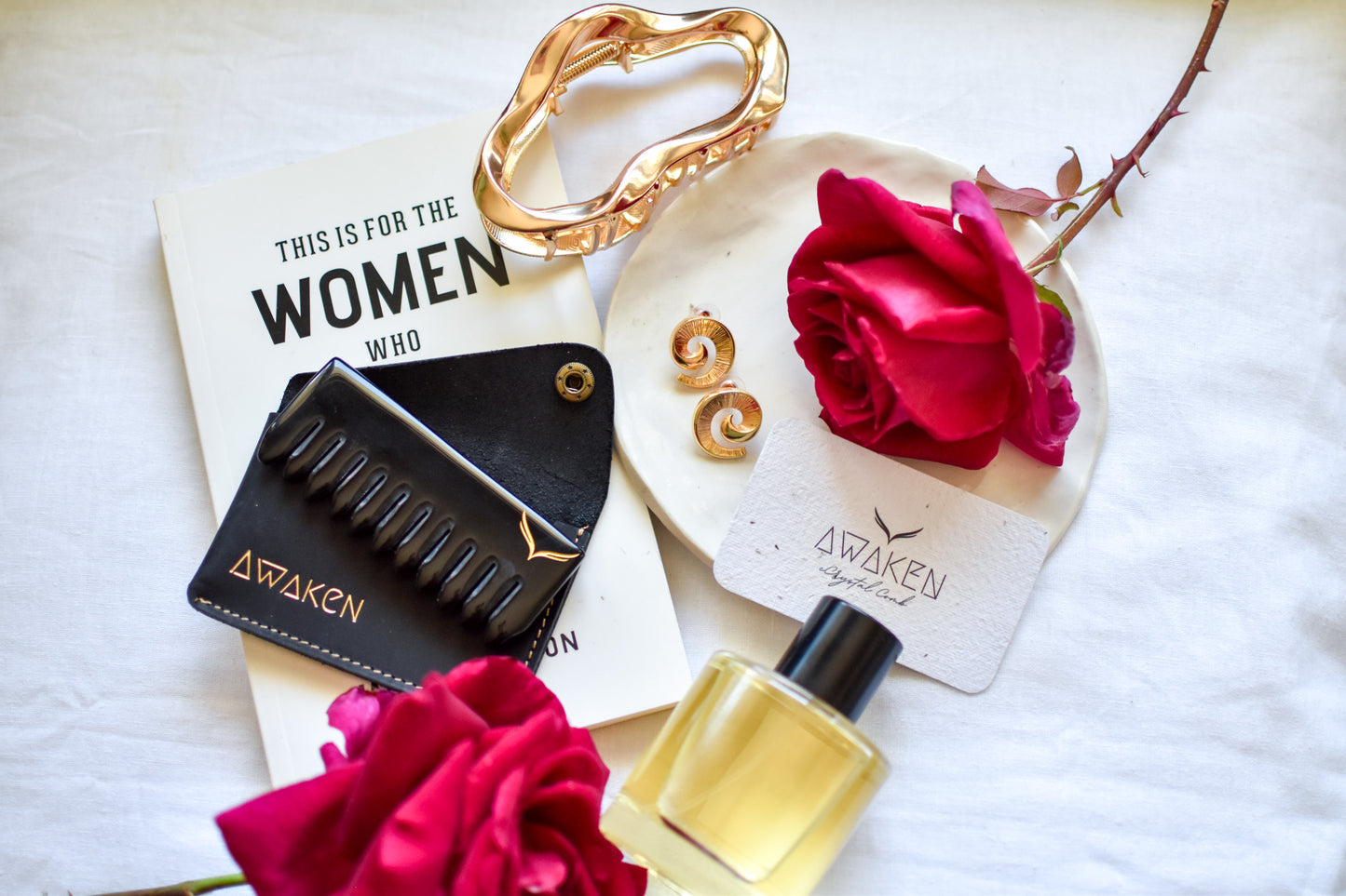 Black Obsidian Crystal Comb