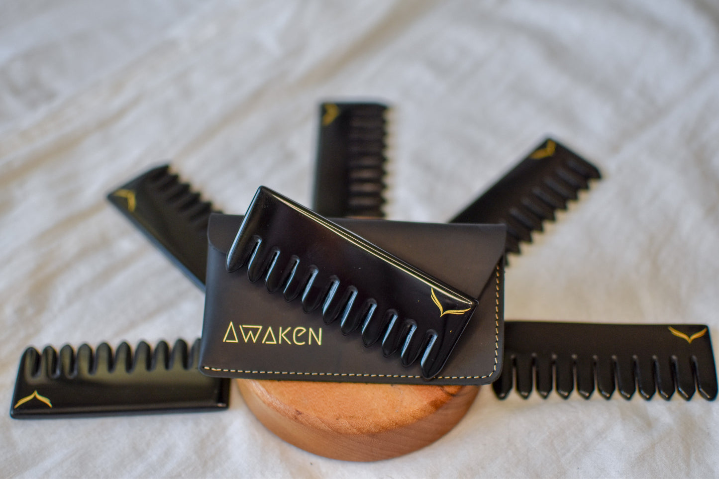 Black Obsidian Crystal Comb