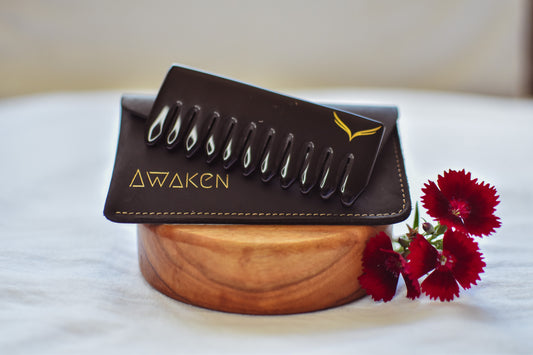 Black Obsidian Crystal Comb