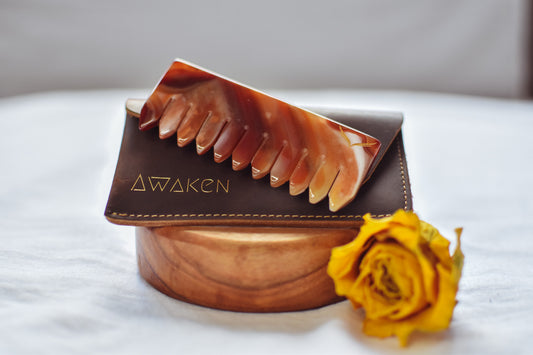 Carnelian Crystal Comb