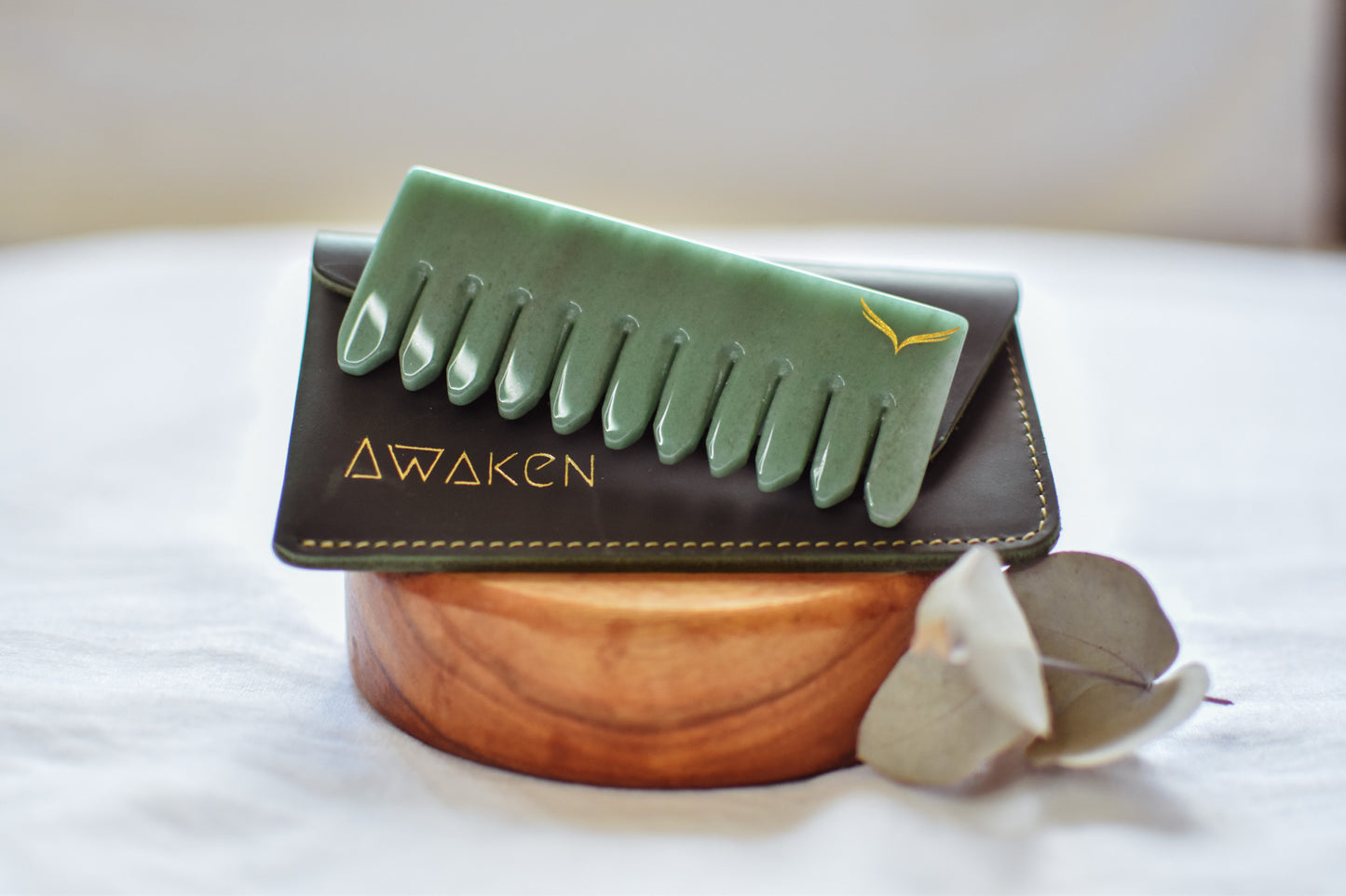 Green Aventurine Crystal Comb