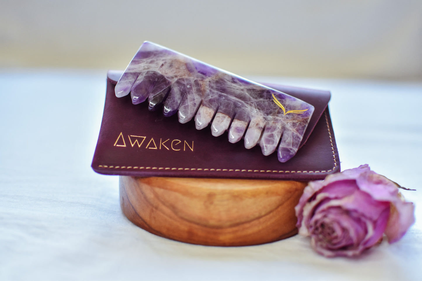 Amethyst Crystal Comb