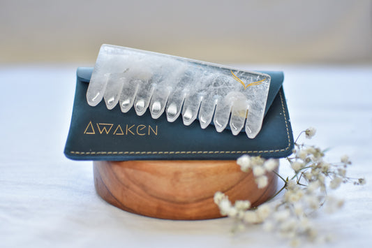 Clear Quartz Crystal Comb